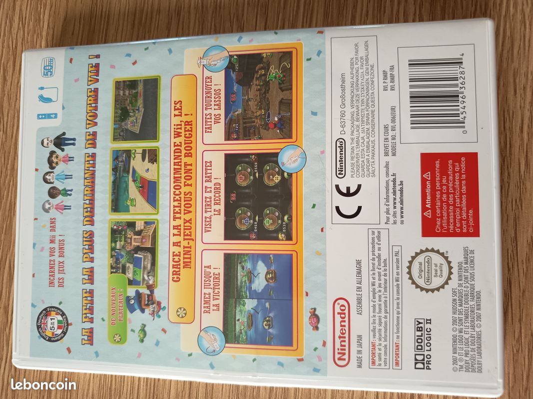 Lot 2 jeux Wii - Mario Party 8 + Lapins Crétins - Complets (image 2)