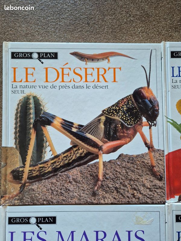Lot de 4 livres les déserts, les récifs de coraux, les grottes et les marais (image 3)