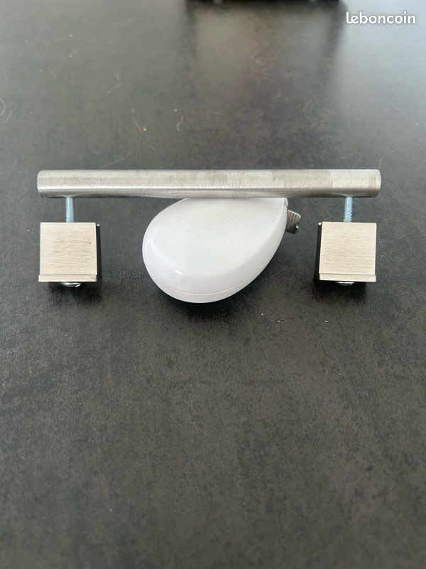 Poignée de meuble en acier inoxydable aspect argenté mat (image 3)