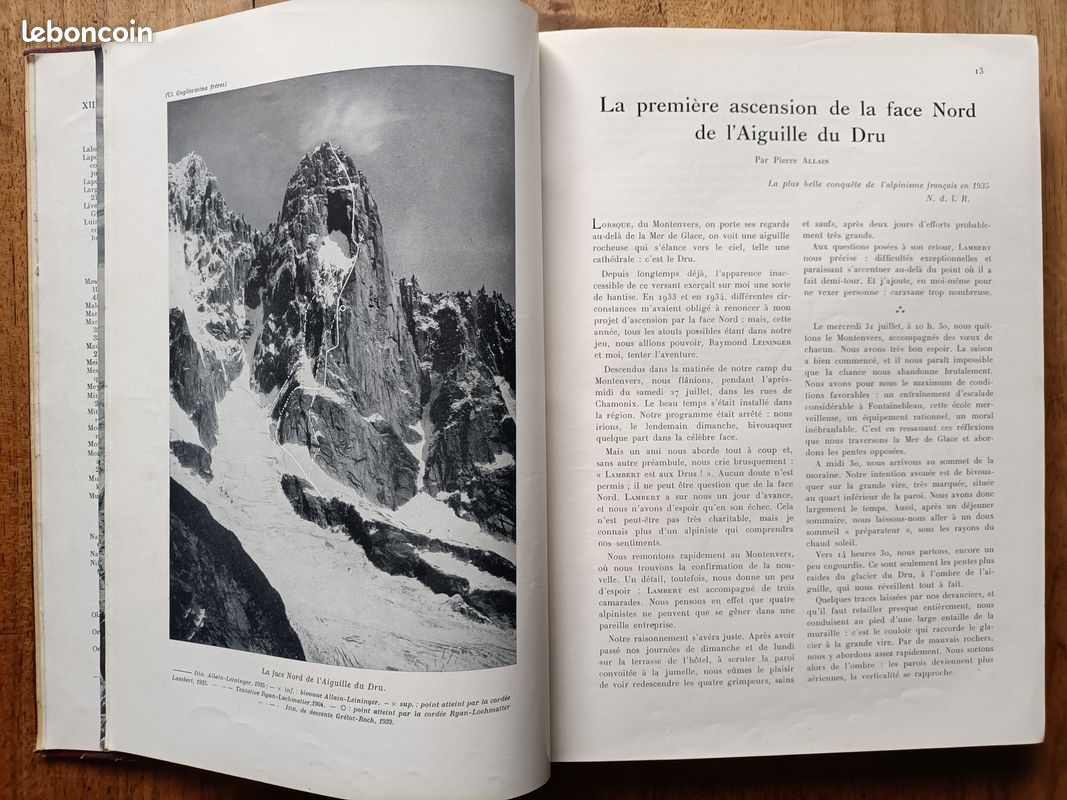(alpinisme, pyrénéisme, spéléologie, Samivel) La MONTAGNE, revue du Club alpin français. Année 1936 complète, reliée (image 1)