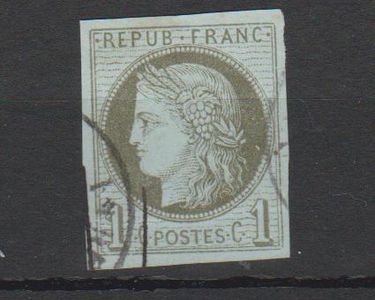 Timbre France 1870 Mi 44 Cérès Oblitéré - Collection Philatélie Vintage