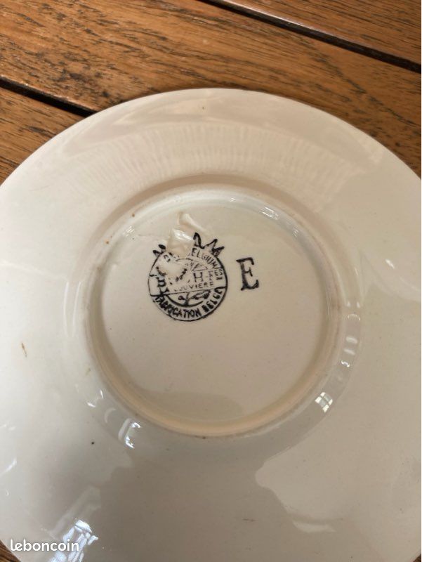 Crémier Boch + soucoupe signés et anciens (image 3)