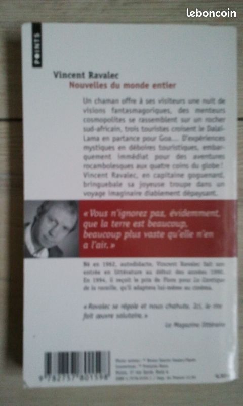 Nouvelles du monde entier -Vincent Ravalec -Du Seuil 2004 / C757 (image 2)