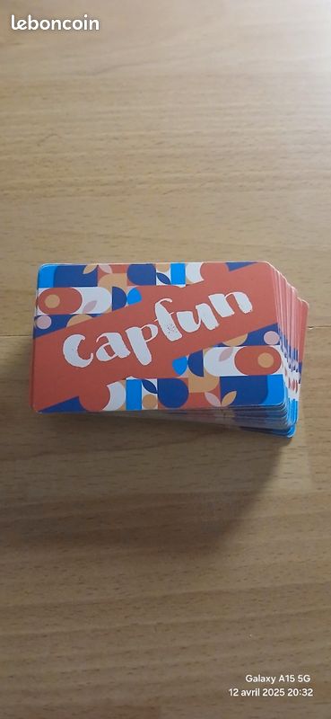 Jeu de cartes édition limitée: camping CapFun (image 1)