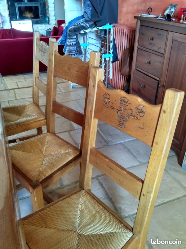 Chaises en chêne massif, vendue à l'unité (image 1)