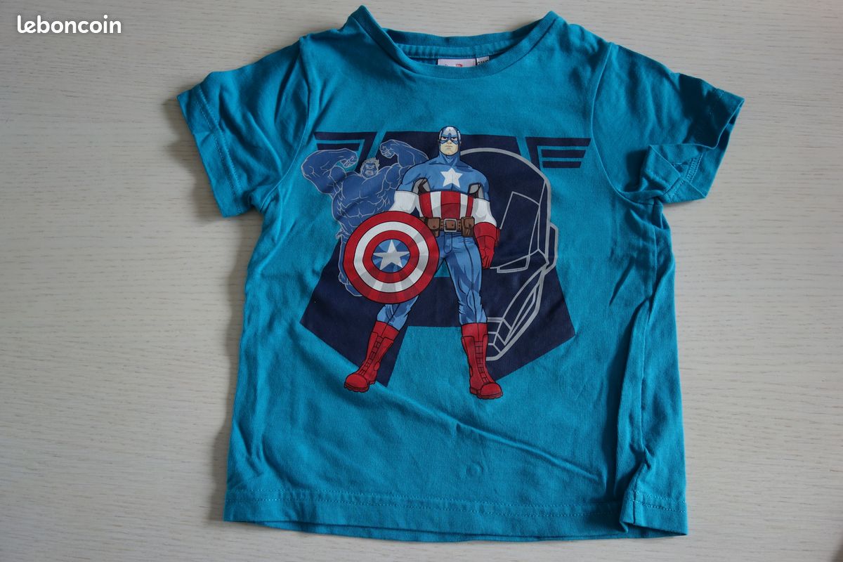 Pyjama Short Captain America – 2 Ans – Excellent état (image 2)