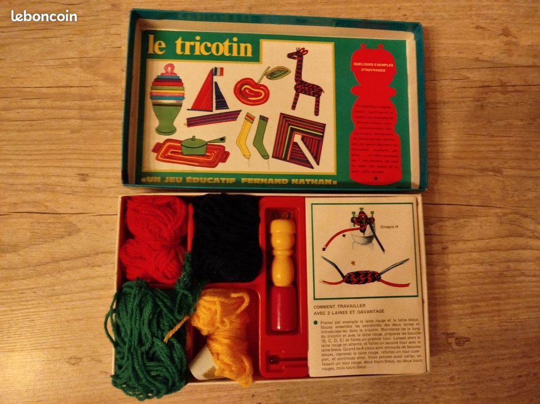 Métier à Tisser En Bois Jouet Ancien Fernand Nathan – Vintage En Bon état