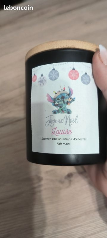Coffret noël bougie personnalisée stitch (image 5)