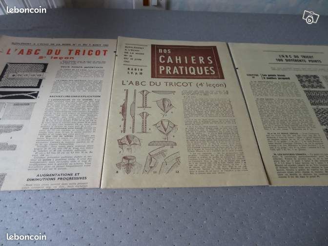 Anciennes brochures ABC du tricot 1962-1963 (image 1)
