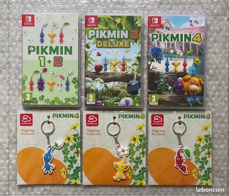 Lot Pikmin 1 2 3 4 + goodies neufs - Jeux vidéo