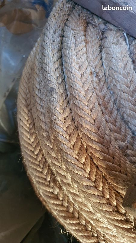 JANJOSN Corde En Jute Naturelle De 3,8 Cm, Corde De Chanvre épaisse De 15,2 M, Corde De Manille Torsadée à 4 Brins Pour Quais, Nautique, Raliings, Escalade, Décoration, Utilisation