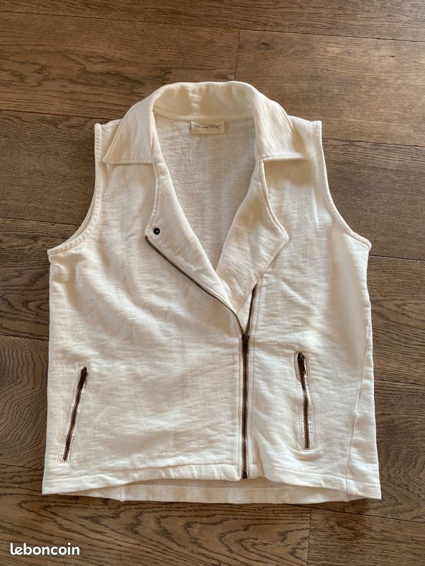 American Vintage la veste sans manche écru (image 2)