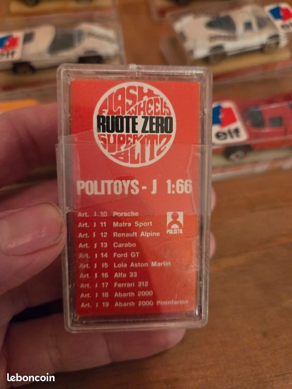 Coffret Politoys-J - 1:66 - complet (20 voitures) - état neuf - 1970 très rare