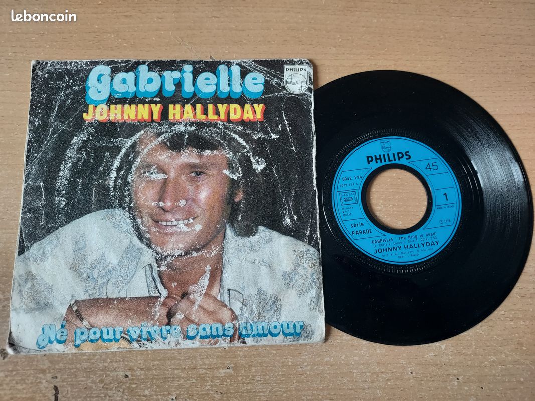 45t Johnny Hallyday Gabrielle (image 1)