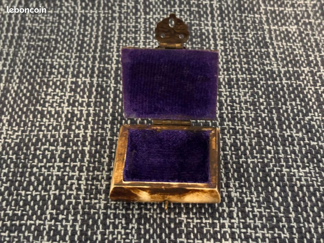 Petite Boîte à Bijoux Vintage Portable - Ancienne - Occasion - Déco