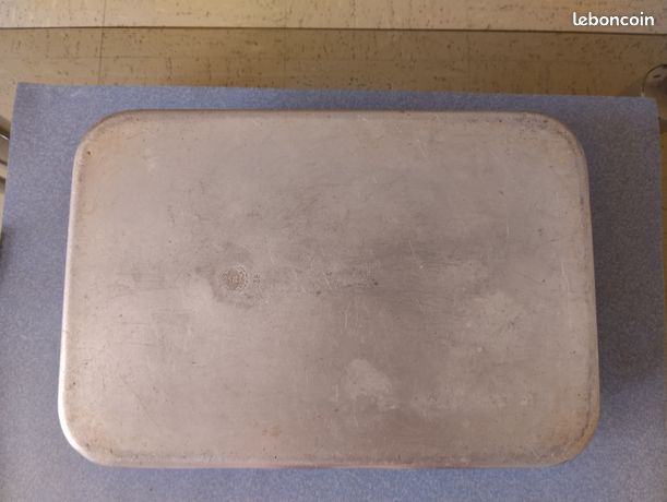 Plat à Four Ancien Tournus Unis France – Aluminium Pur, 30 Cm (longueur)