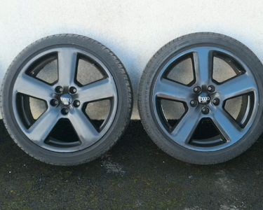 Jantes Audi A6 4F C6 18 Pouces Complètes Avec Pneus – Alliage Argenté, 5x112, ET50, état Occasion Très Correct