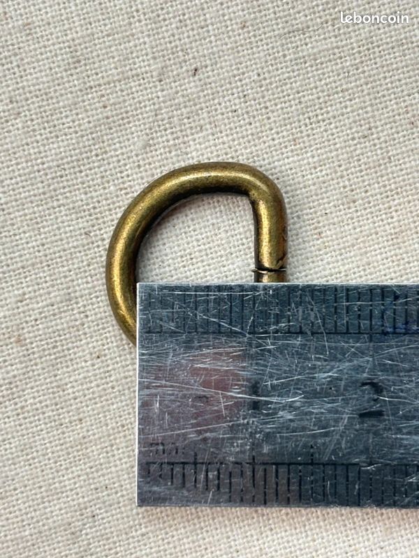 12mm - Lot de 10 anneaux demi-lune en métal - Bronze (image 4)