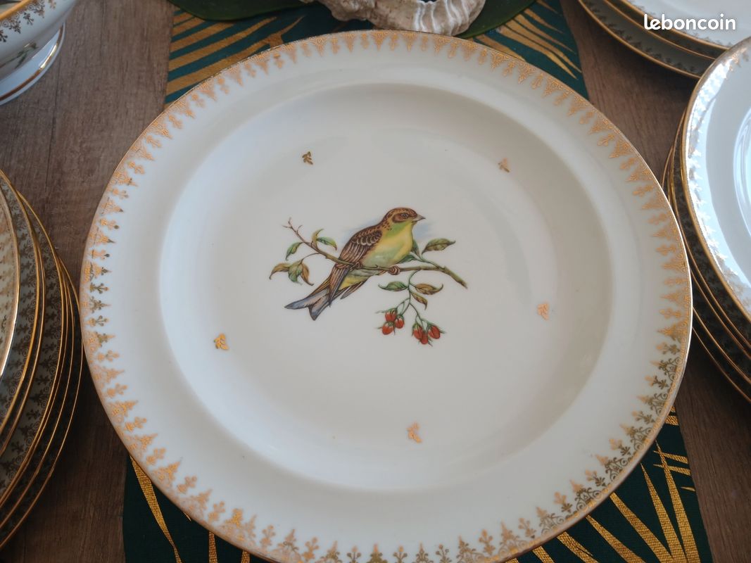 Service complet Porcelaine de Limoges véritable 48 pièces G.D.A Gerard Duffraisseix Abbot (image 4)