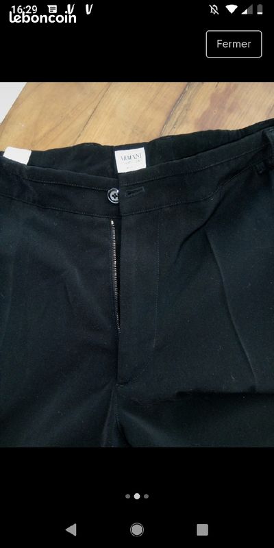 Pantalon de costume Homme Armani (image 3)