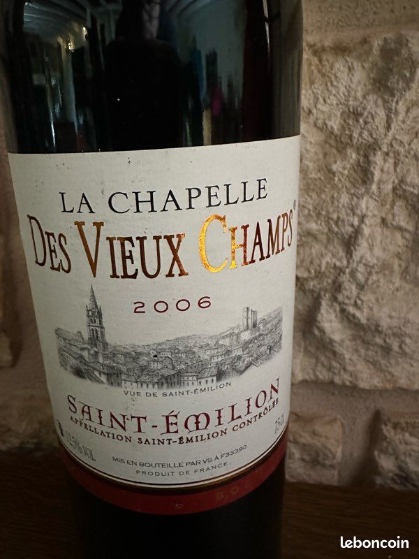 Vin 2006 La Chapelle des Vieux Champs Saint Emilion (image 2)