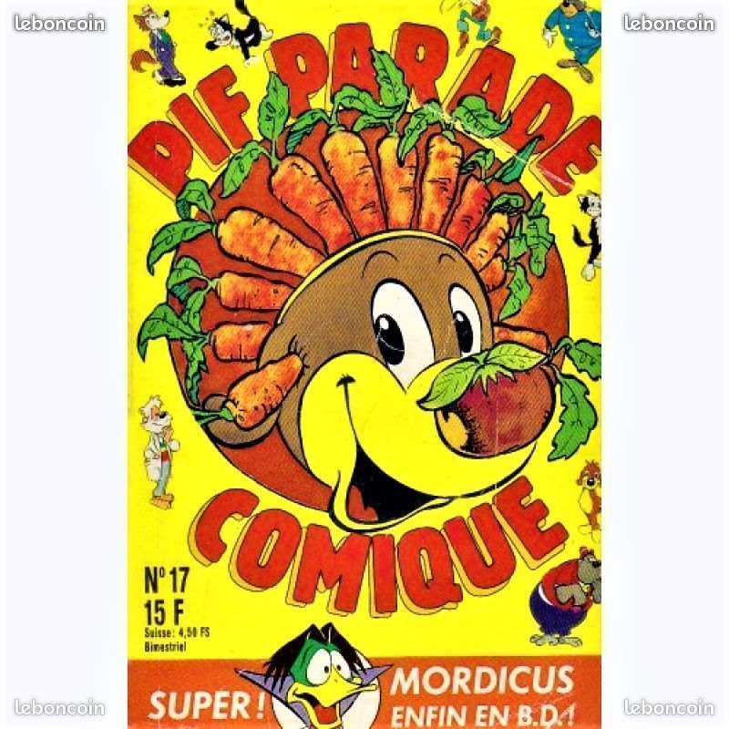 Lot 6 livres bandes dessinées pif parade 1989 1991 collection ancien (image 4)