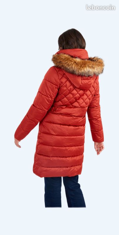 Jacqueline Riu Bonne Marque De Doudoune Femme Parka Mi-longue Unie