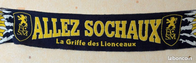 Écharpe Officielle FC Sochaux Montbéliard - 135 Cm - 100% Acrylique - Couleurs Club - Supporter Ligue 2