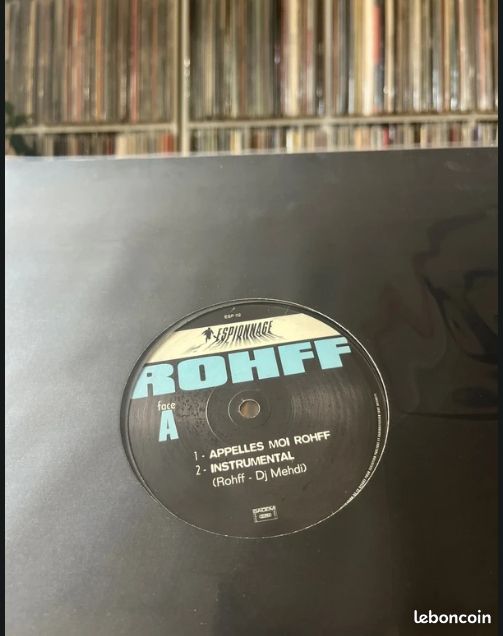 Rohff : Vinyle / Appelles-Moi Rohff + Despee (OG 1998 First Prod DJ Mehdi) (image 1)