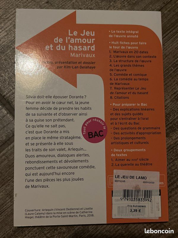 Le jeu de l’amour et du hasard - Marivaux (image 2)