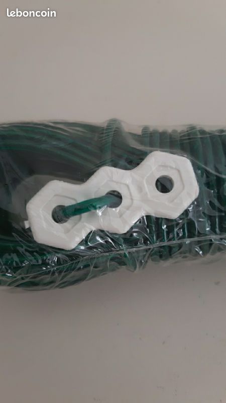 Corde à linge acier plastifié vert neuve (image 3)