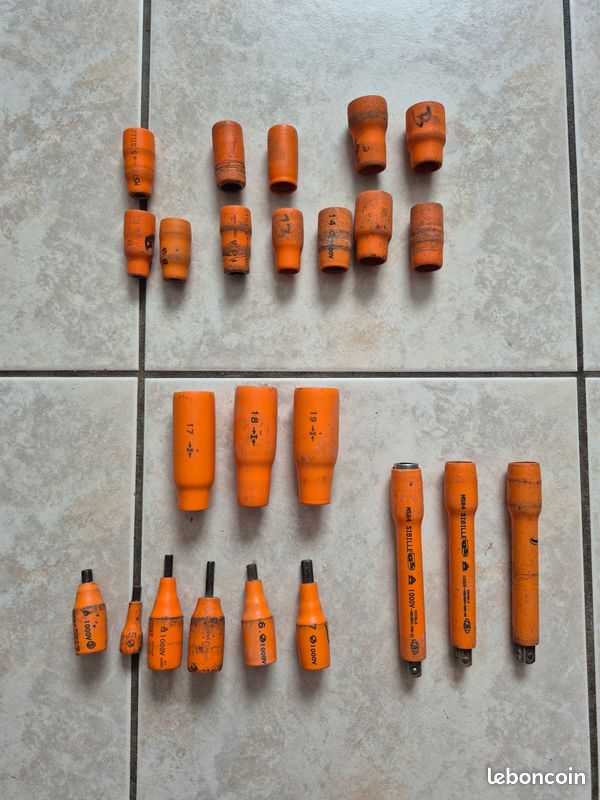 Lot outils isolés 1000V DERANCOURT Electricien (image 2)