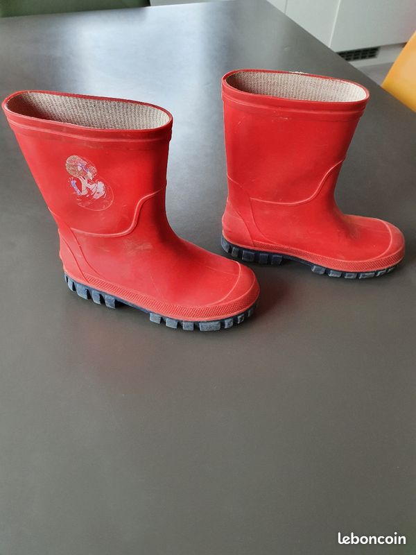 Bottes enfants taille 29 rouges (image 2)