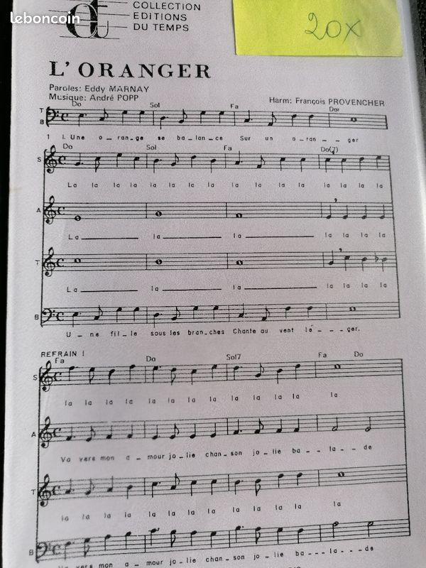 Partitions Chorales et groupe vocal (image 4)