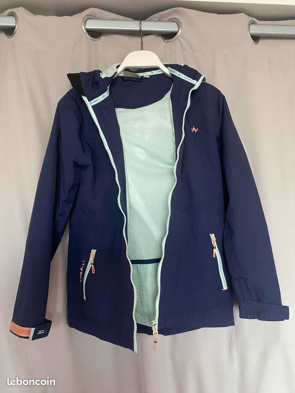 Veste D'été Old Navy - Bleu Marine Et Corail, Manches Courtes, Taille Fille 10-12 Ans, Neuve Sans étiquette