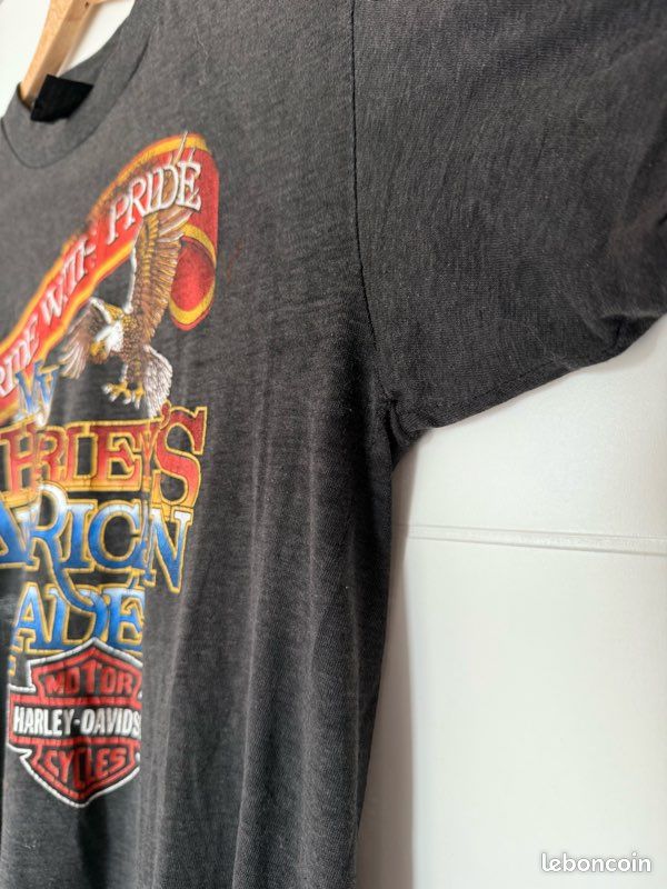 T-shirt Harley Davidson à vos couleurs des années 80