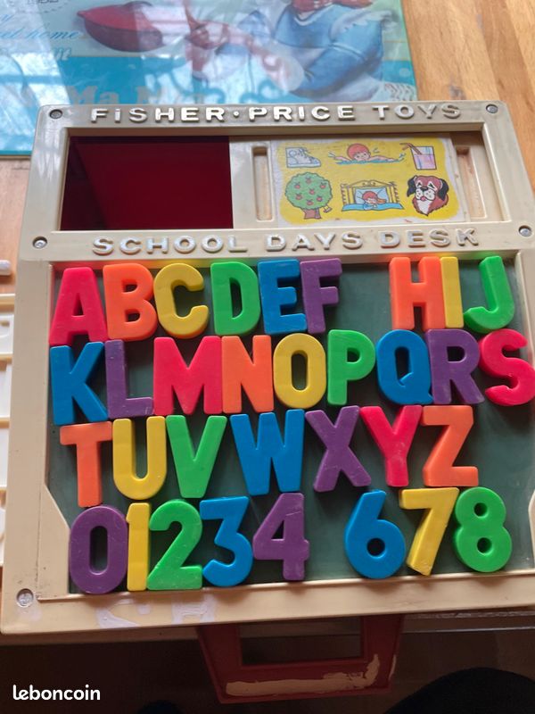 Jeu vintage Fisher price tableau alphabet collector (image 3)