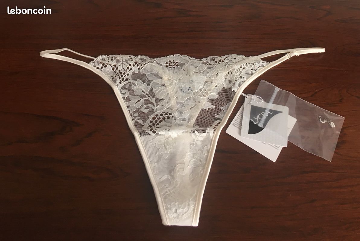 String Dentelle LA PERLA Bordeaux - Taille FR 38 (EU 36) - Neuf Avec étiquettes