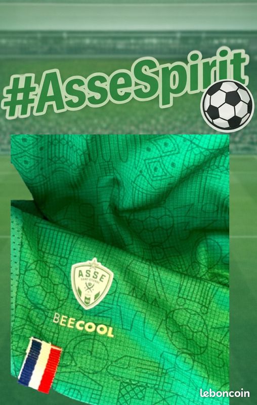 MAILLOT DE SAINT-ETIENNE très bon état taille L (je pense) EUR 10,00 - FR
