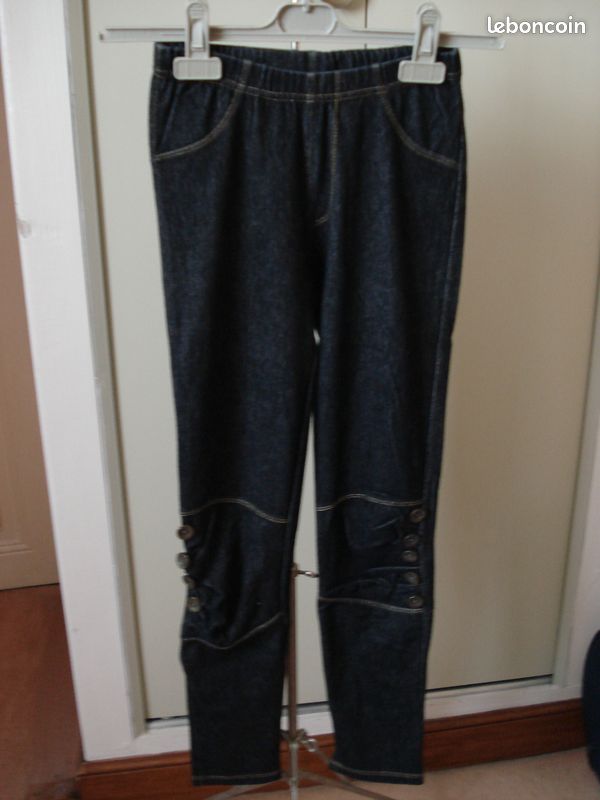 Legging femme imitation jean (image 1)