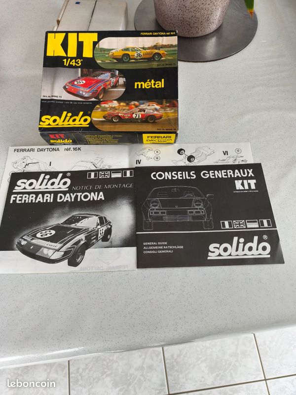 Solido 16 Ferrari 365 GTB4 Daytona #118 Thomson 1/43 Le Mans Rally Car