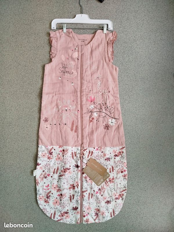 Petit Béguin Turbulette D'hiver En Velours Avec Pieds Retroussables Et Manches Amovibles Manouk