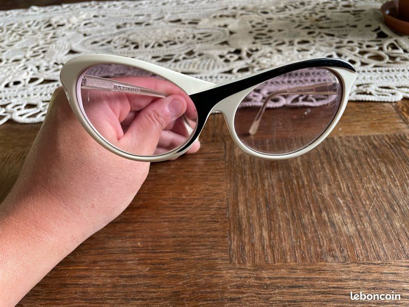 Lunettes De Soleil Vintage Oversize Années 70 - Fabriquées En France, Monture Marron, Occasion Très Bon état