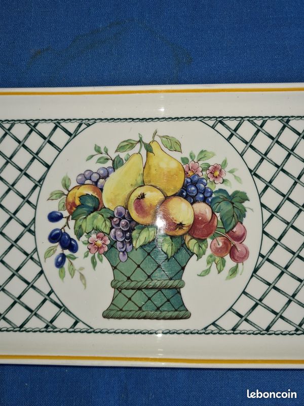 Superbe plat a cake villeroy et boch modele basket (image 3)