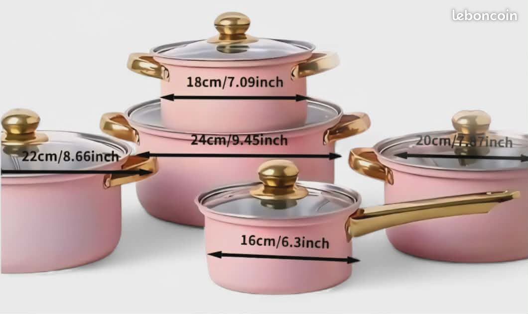 SET DE 2 POÊLES ET 1 CASSEROLE EN ALUMINIUM MODÈLE MATIS