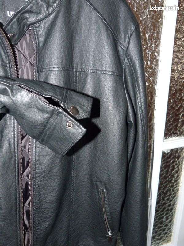 Blouson cuir homme(simili) xxl (image 5)