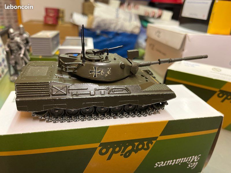SOLIDO - CHAR KPZ LEOPARD - 240 Allemand - N° 243 DU 12/1974 - 1/50 made in 🇫🇷 EUR 29,50 - FR