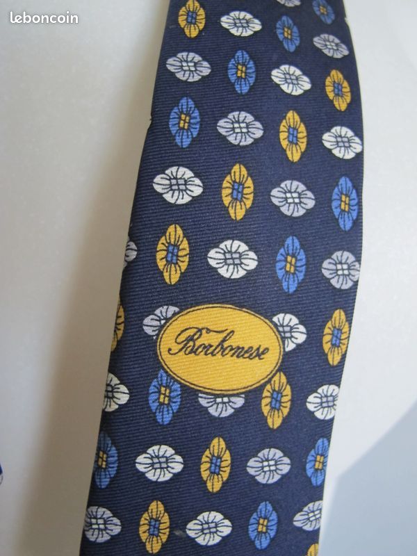 Cravate Borbonese Par Redwall - Soie Italienne Imprimé Léopard - Vintage 90s