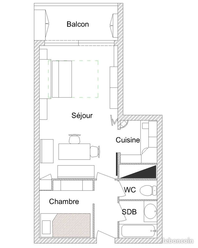 Appartement 2 pièces 28 m² · à Villarembert · 28 m² · 84 000 €