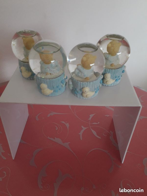 4 oursons boules neige bleu (image 4)